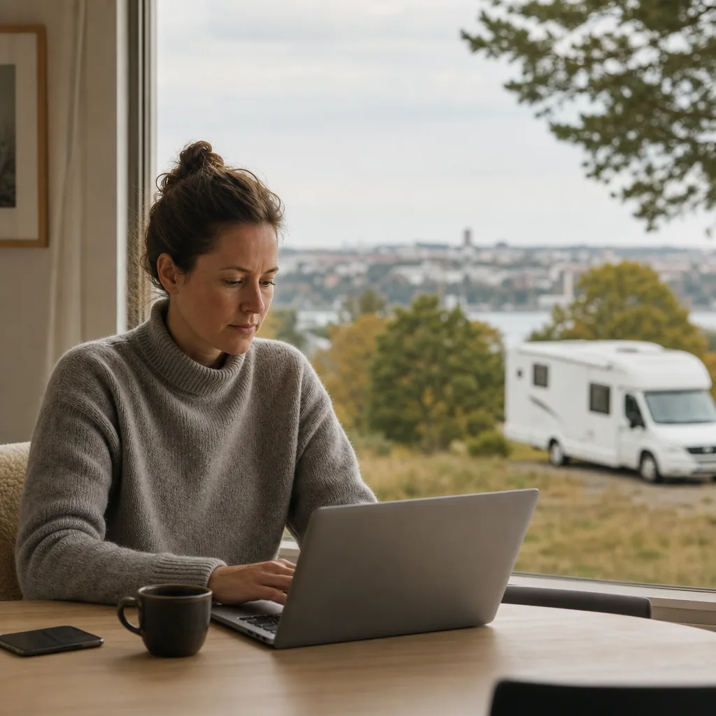 Gofido bilförsäkring — digital teckning via laptop