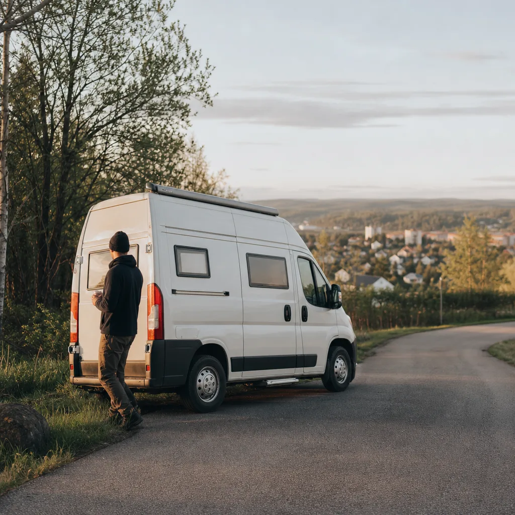 Mercedes Sprinter husbil — bergspass